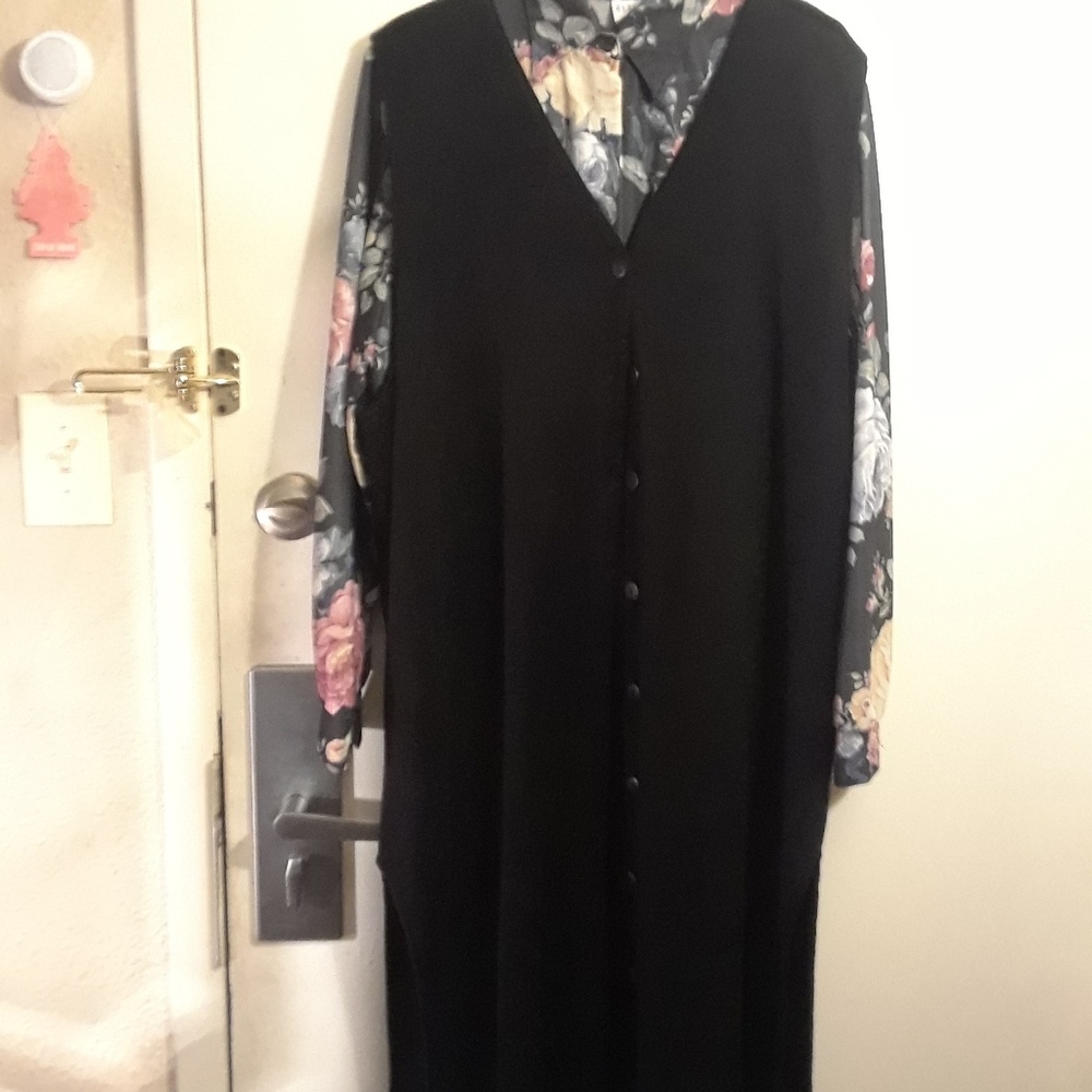 Sweater jacket and blouse